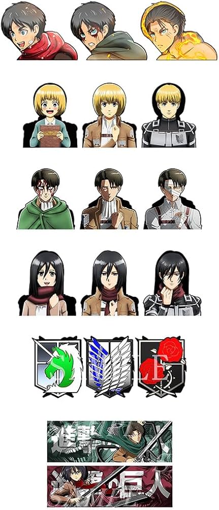 アニ目 Netflix ネットフリックス ステッカー 進撃の巨人 エレン・ アニ目 Netflix ネットフリックス ステッカー 進撃の巨人 エレン・